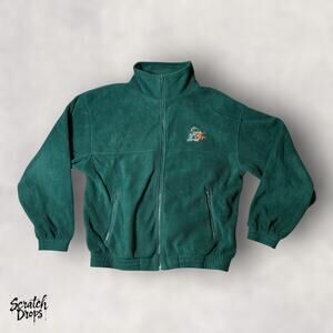 Vintage Y2K Trimountain XL Green Fleece Jacket Full Zip Warm Winter Men's M09
